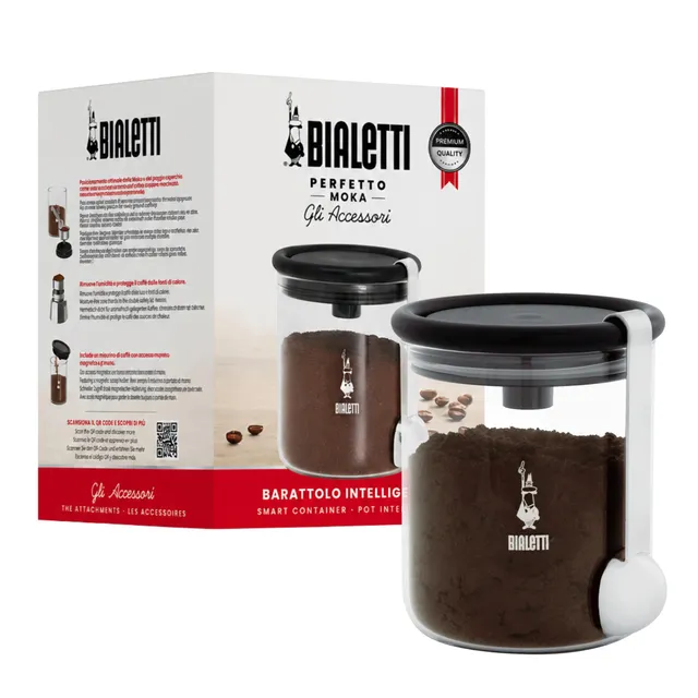 bialetti-pot-intelligent-caf-moka-250-g-pot-herm-tique-en-verre-avec-bouchon-sil image 1