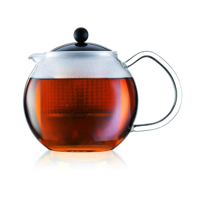 bodum-assam-th-i-re-piston-1-5-l-verre-filtre-et-couvercle-noir-syst-me-tea-pres image 1