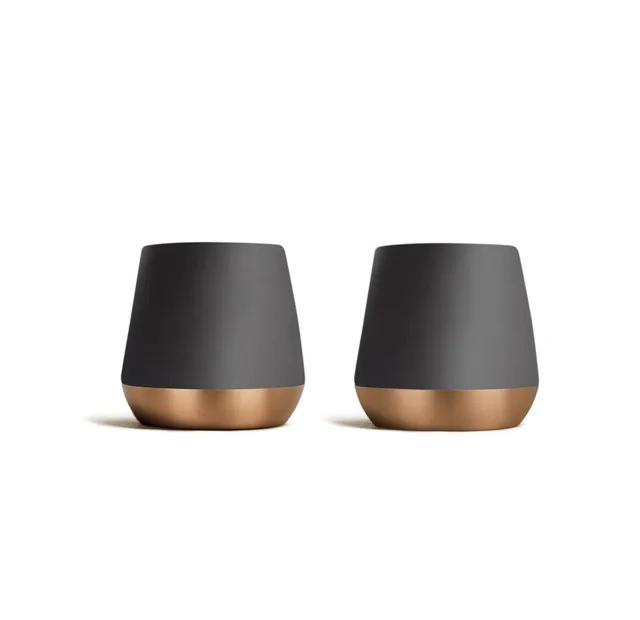 fellow-junior-demitasse-tasses-espresso-c-ramique-double-paroi-noir-cuivre-2-x-7 image 1