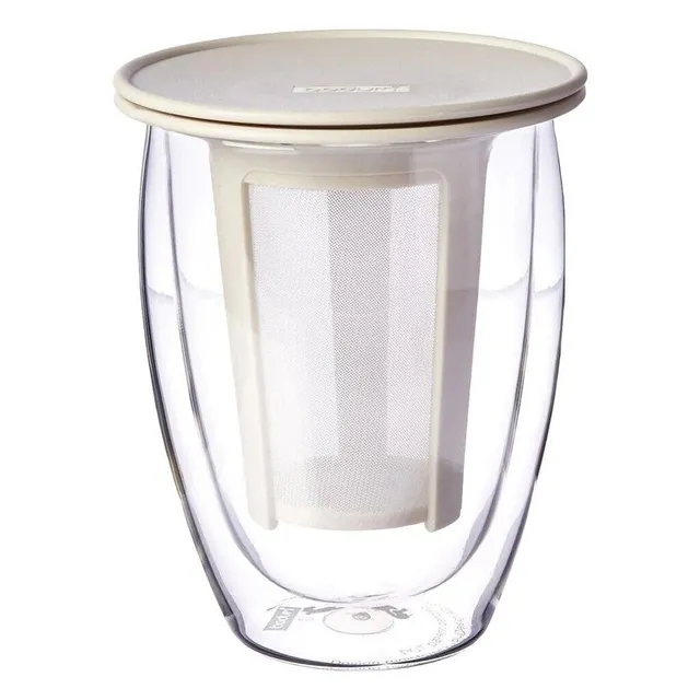 bodum-tea-for-one-k11153-913-set-infuseur-individuel-verre-double-paroi-35-cl-bl image 1