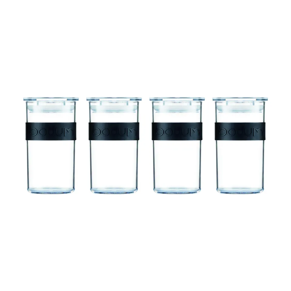 bodum-k11827-01-presso-set-de-4-bocaux-de-conservation-polycarbonate-0-25-l-inca image 1