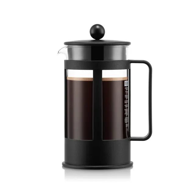 bodum-kenya-1788-01-cafeti-re-piston-1-l-8-tasses-verre-borosilicate-et-filtre-i image 1