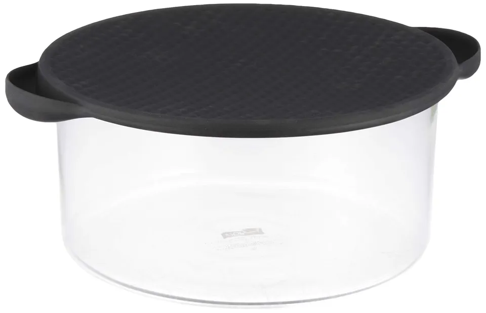 bodum-hot-pot-saladier-avec-couvercle-silicone-2-5-l-noir-verre-borosilicate image 1