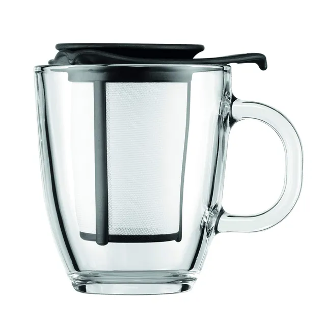 bodum-k11239-01-set-mug-en-verre-tremp-avec-filtre-th-en-nylon-et-couvercle-souc image 1