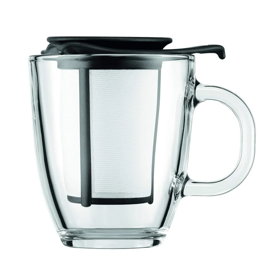 bodum-k11239-01-set-mug-en-verre-tremp-avec-filtre-th-en-nylon-et-couvercle-souc image 1