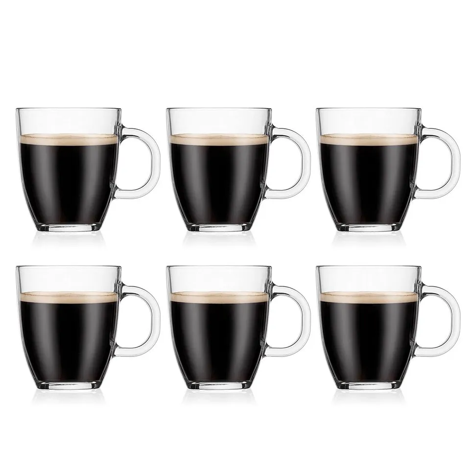 bodum-bistro-11239-10-2-set-de-6-tasses-caf-en-verre-tremp-transparent-17-5-x-36 image 1