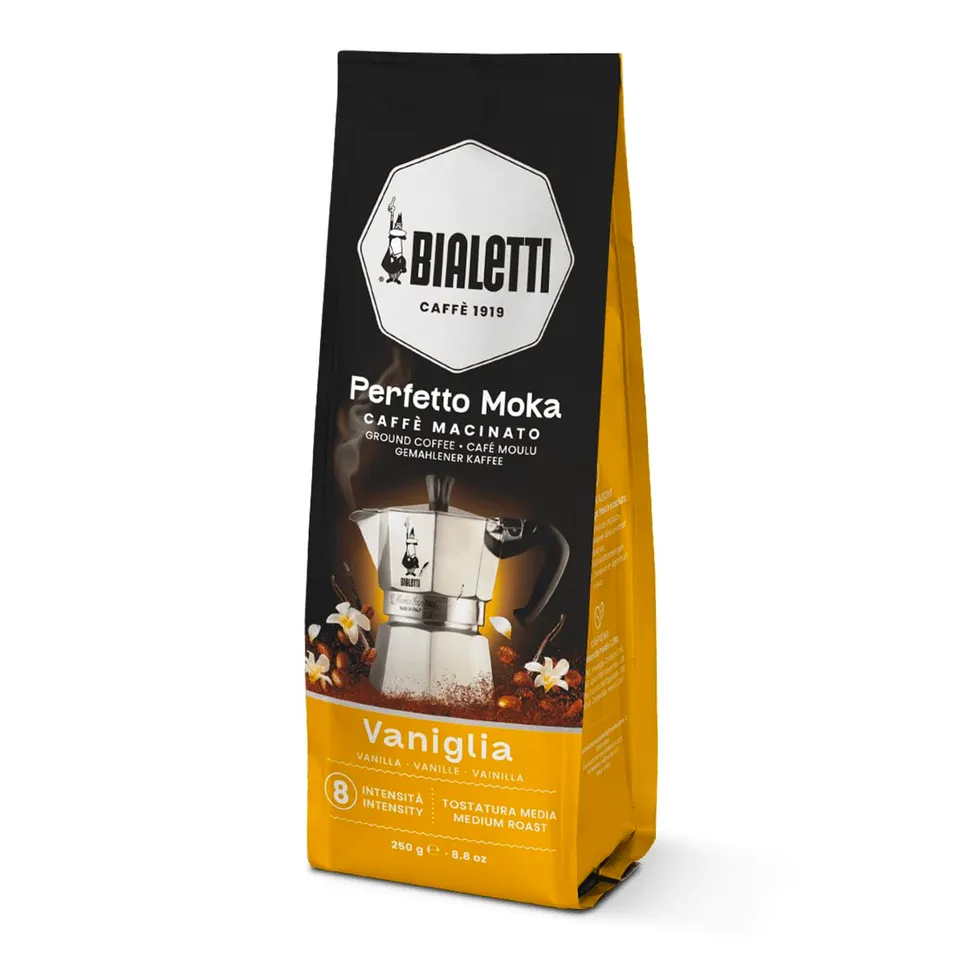 bialetti-perfetto-moka-caf-moulu-ar-me-vanille-sachet-250-g-torr-faction-moyenne image 1