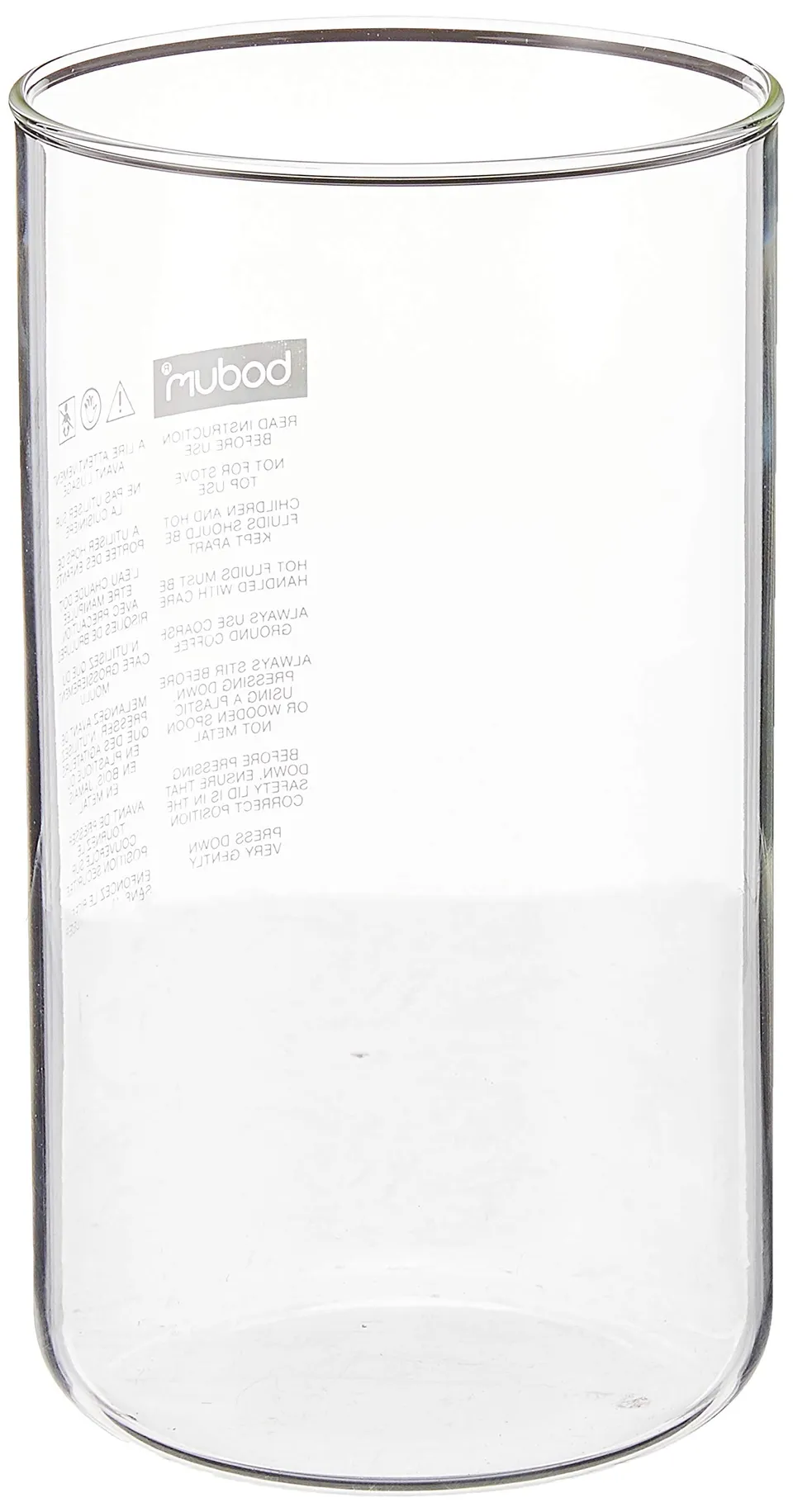 bodum-01-10945-10-verre-de-rechange-sans-bec-verseur-pour-cafeti-re-piston-1-l-8 image 1