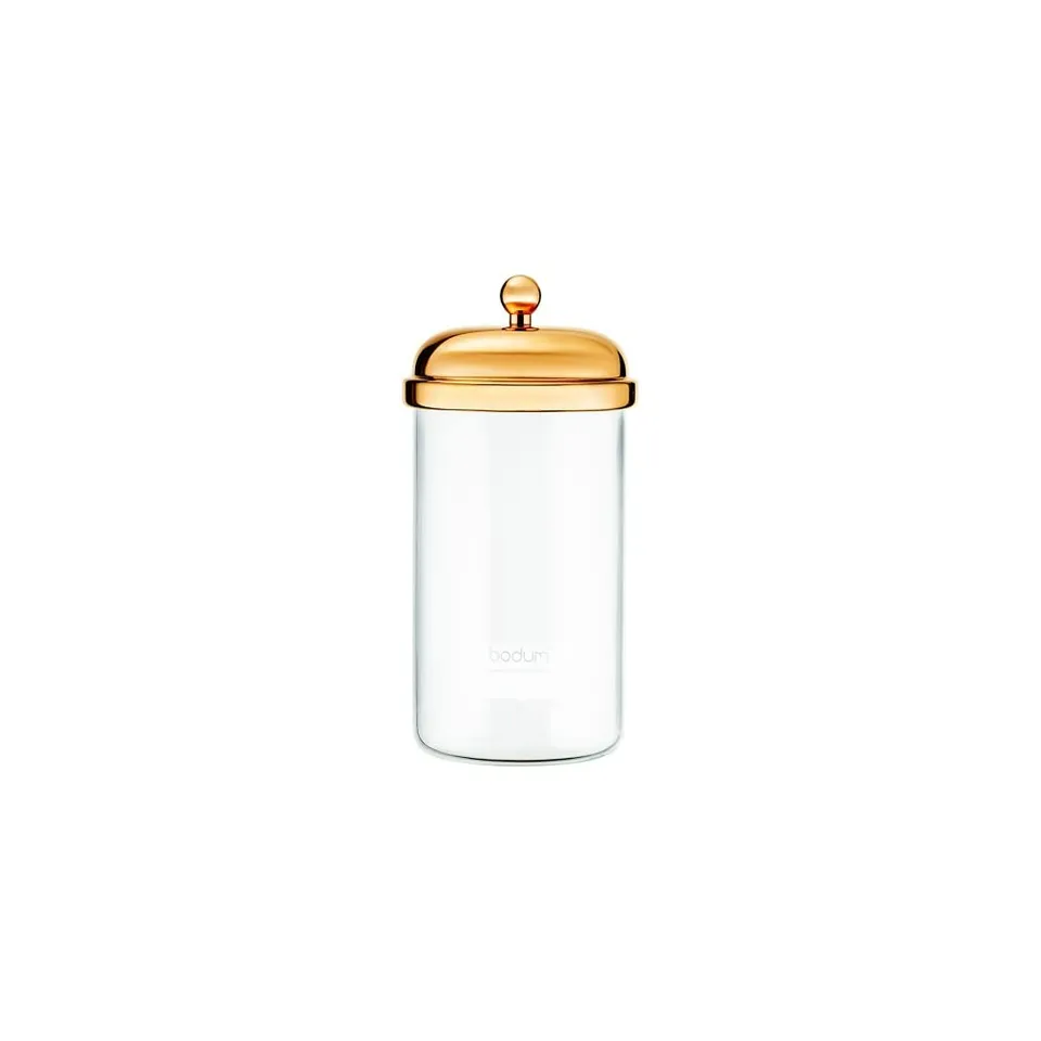 bodum-classic-11654-17s-bocal-en-verre-borosilicate-1-0-l-avec-couvercle-m-talli image 1