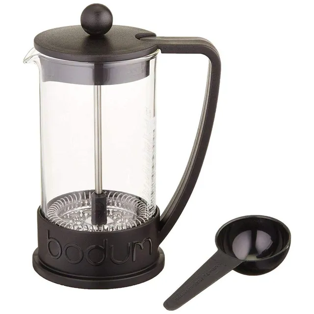 bodum-10938-01-brazil-cafeti-re-piston-8-tasses-1-0-l-noire-french-press-en-verr image 1