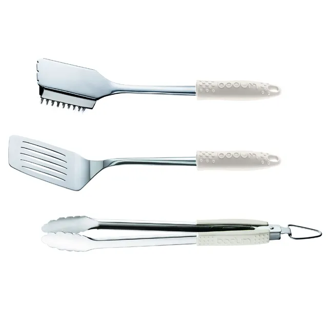 bodum-fyrkat-k11487-913-set-3-accessoires-barbecue-en-acier-inoxydable-pince-fou image 1