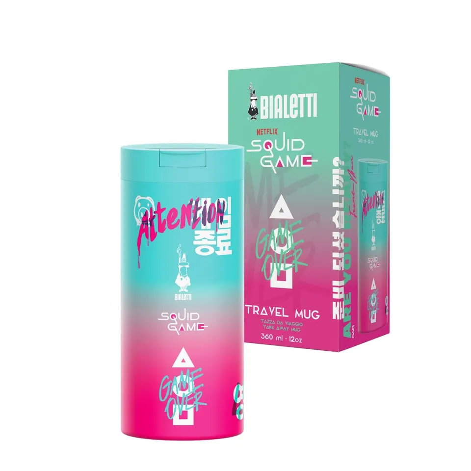 bialetti-travel-mug-squid-game-netflix-mug-isotherme-de-voyage-360-ml-acier-inox image 1