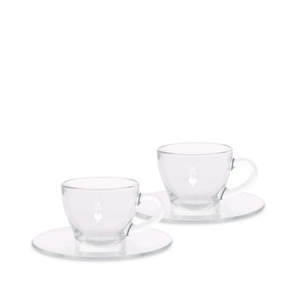 bialetti-lot-de-2-tasses-expresso-institutionnelles-avec-soucoupes-165-ml-verre- image 1