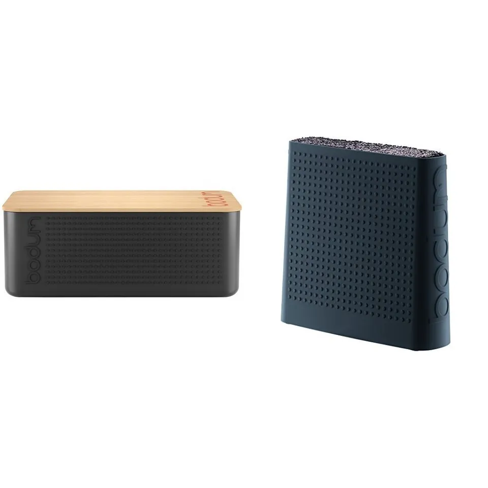 bodum-bo-te-pain-bistro-elegant-noire-avec-couvercle-h-tre-planche-d-couper-bo-t image 1