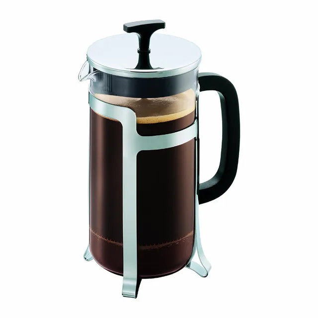 bodum-jesper-1927-16-cafeti-re-piston-8-tasses-1-l-acier-chrom-noir image 1