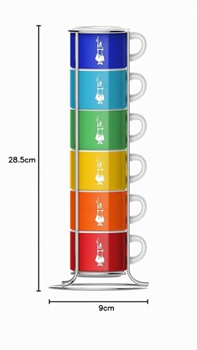 bialetti-set-de-6-tasses-caf-empilables-multicolore-en-porcelaine image 6