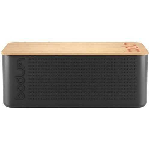 bodum-bo-te-pain-bistro-elegant-noire-avec-couvercle-h-tre-planche-d-couper-bo-t image 3