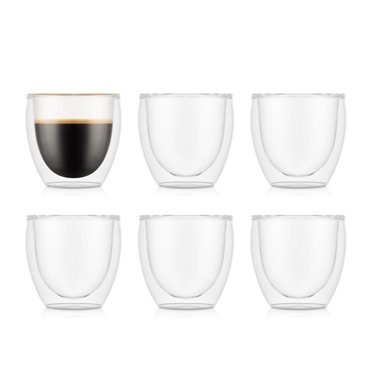 bodum-pavina-verres-double-paroi-6-pi-ces-tasses-espresso-80-ml-en-verre-borosil image 1
