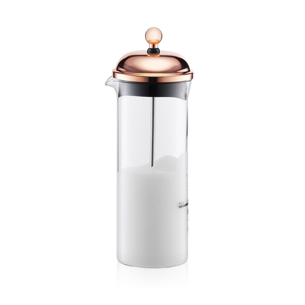 bodum-chambord-11653-18-fouet-lait-manuel-en-verre-finition-cuivre-ros-haut-de-g image 2