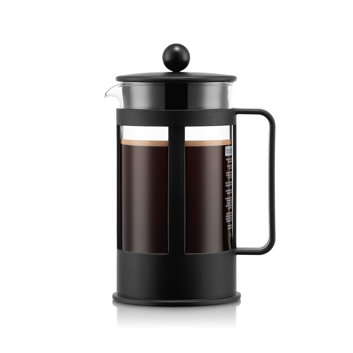 bodum-kenya-1788-01-cafeti-re-piston-1-l-8-tasses-verre-borosilicate-et-filtre-i image 1