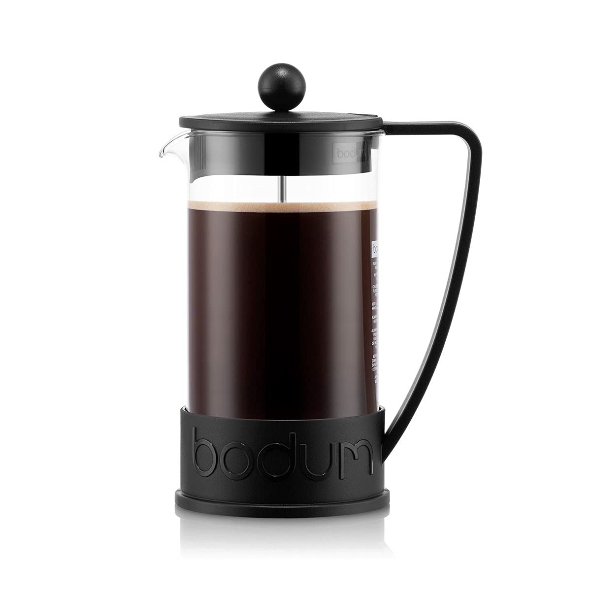 bodum-10938-01-brazil-cafeti-re-piston-8-tasses-1-0-l-noire-french-press-en-verr image 6