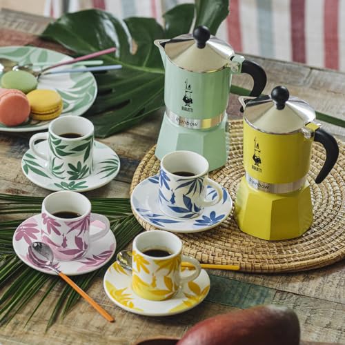 bialetti-set-de-4-tasses-et-soucoupes-multicolores-porcelaine-espresso-tradition image 6