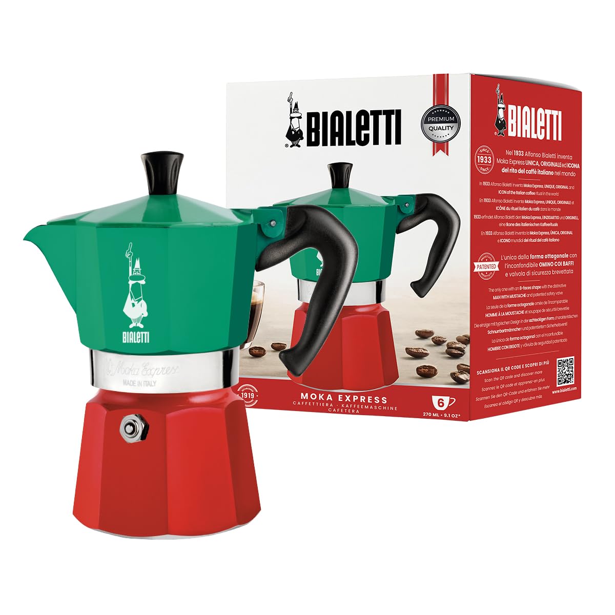 bialetti-moka-express-italia-edition-tricolore-cafeti-re-moka-iconique-6-tasses- image 1