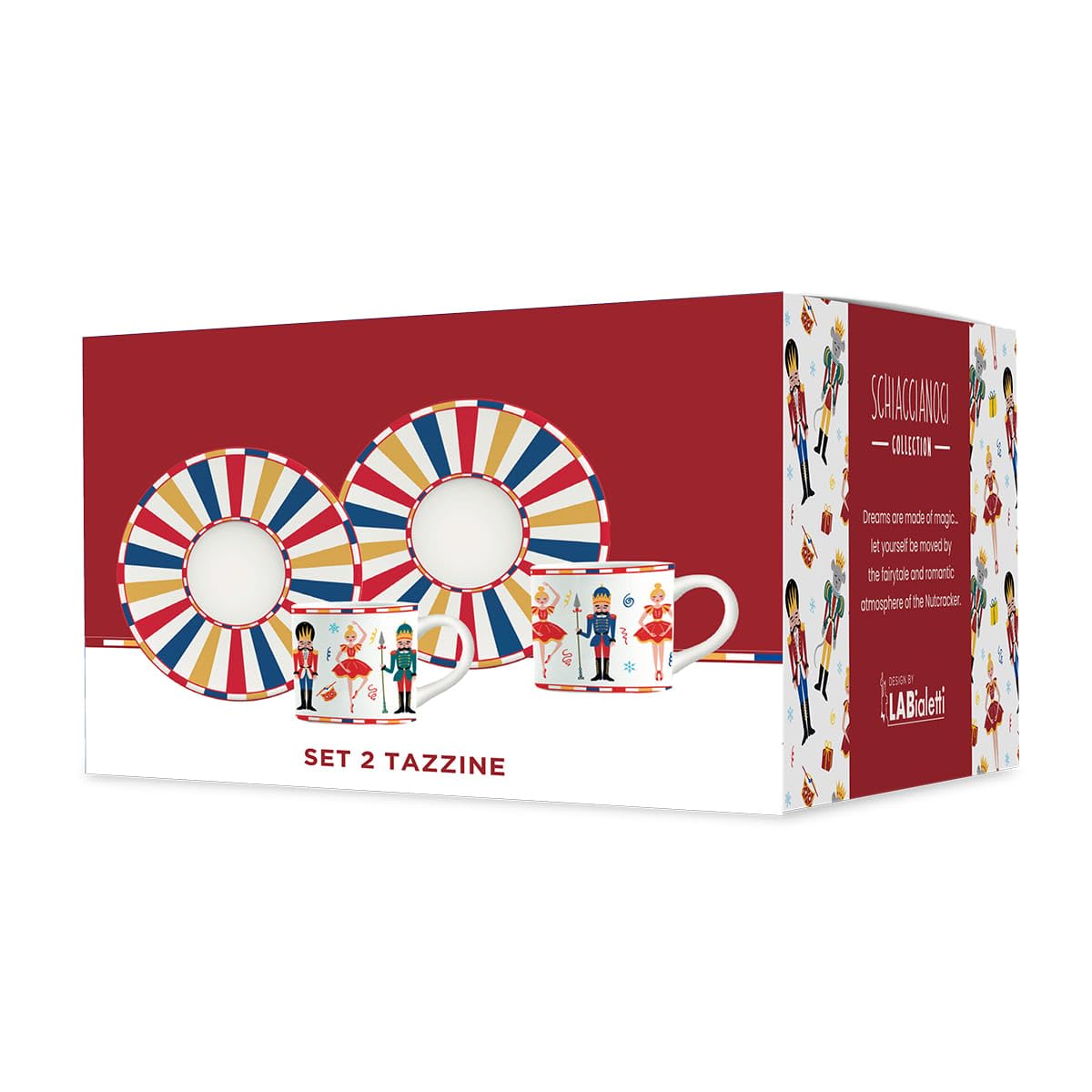 bialetti-set-de-2-tasses-caf-avec-soucoupes-en-porcelaine-collection-no-l-le-cas image 2