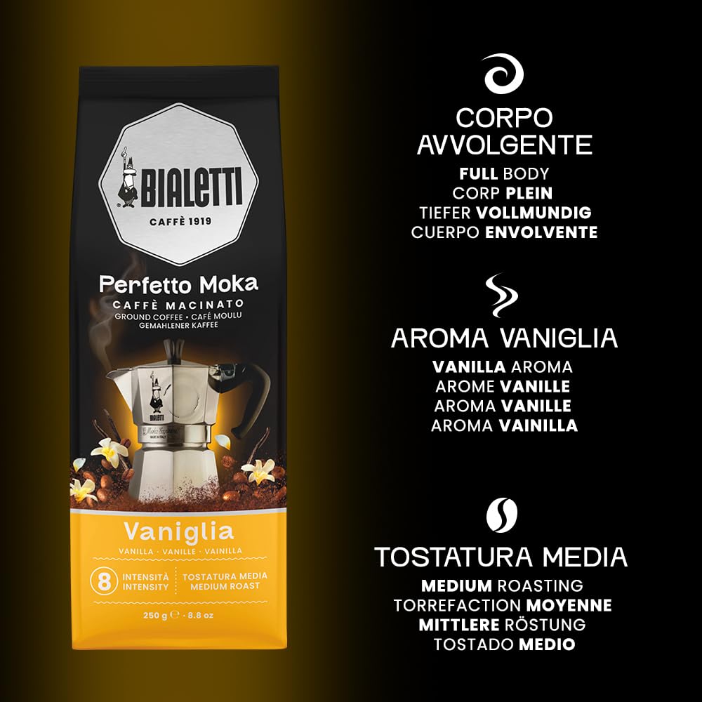 bialetti-perfetto-moka-caf-moulu-ar-me-vanille-sachet-250-g-torr-faction-moyenne image 3