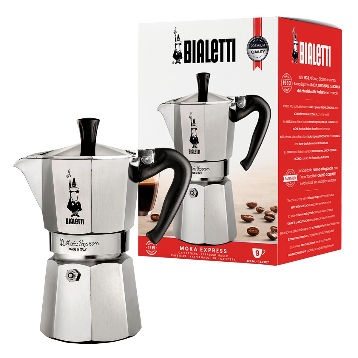 bialetti-moka-express-cafeti-re-moka-4-tasses-190-ml-aluminium-made-in-italy-arg image 8