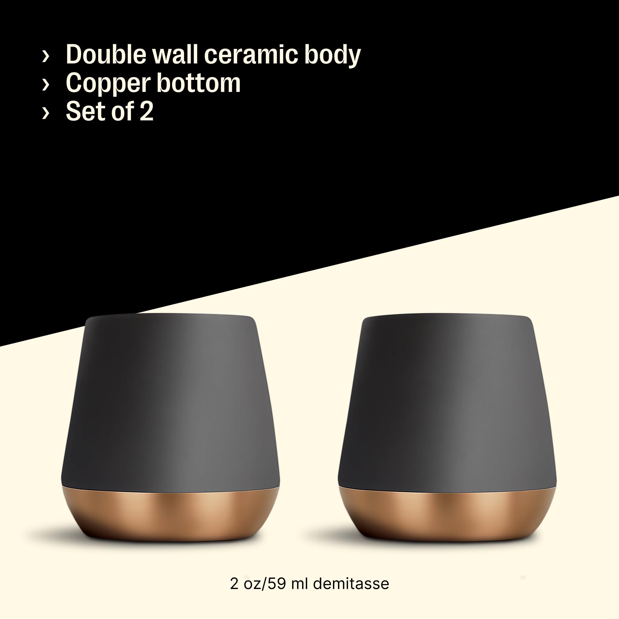 fellow-junior-demitasse-tasses-espresso-c-ramique-double-paroi-noir-cuivre-2-x-7 image 4