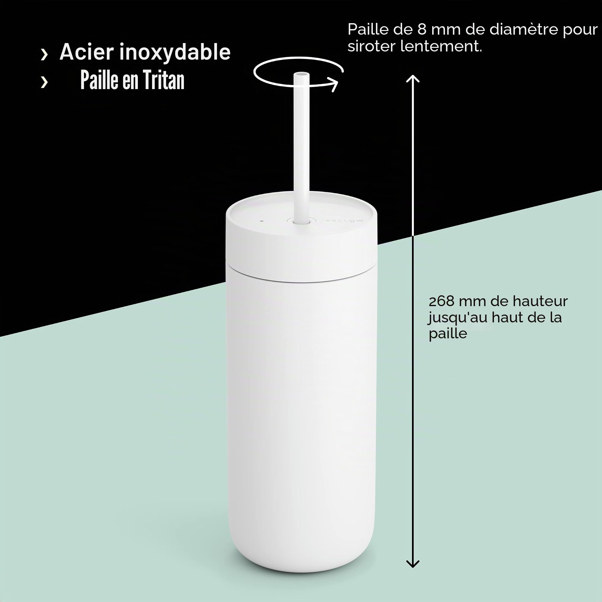fellow-carter-cold-travel-tumbler-isotherme-acier-inoxydable-473-ml-gris-mat-cou image 5