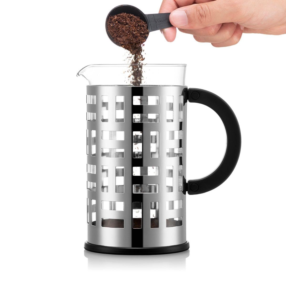 bodum-eileen-cafeti-re-piston-1-0-l-8-tasses-finition-brillante-acier-chrom-et-v image 2