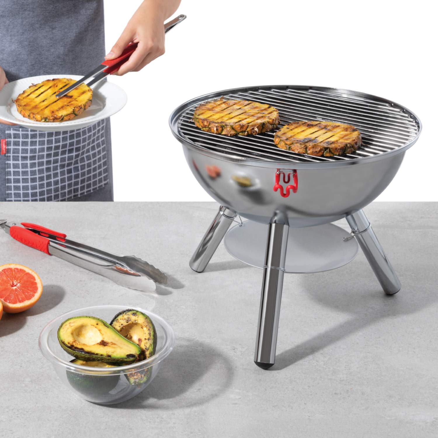 bodum-fyrkat-picnic-barbecue-charbon-de-bois-portable-38-cm-finition-chrom-e-bri image 4