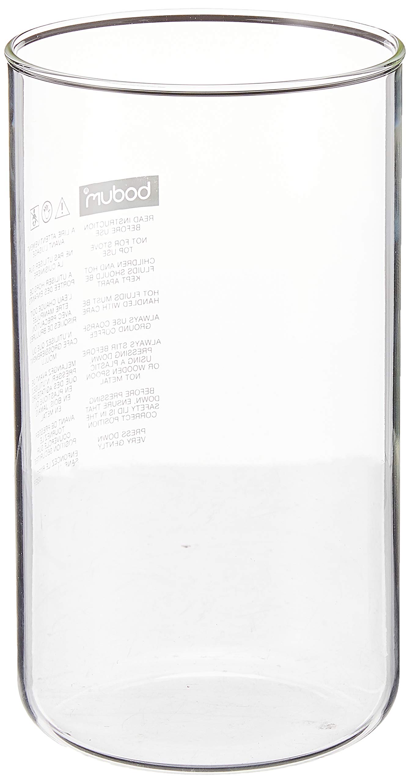 bodum-01-10945-10-verre-de-rechange-sans-bec-verseur-pour-cafeti-re-piston-1-l-8 image 1