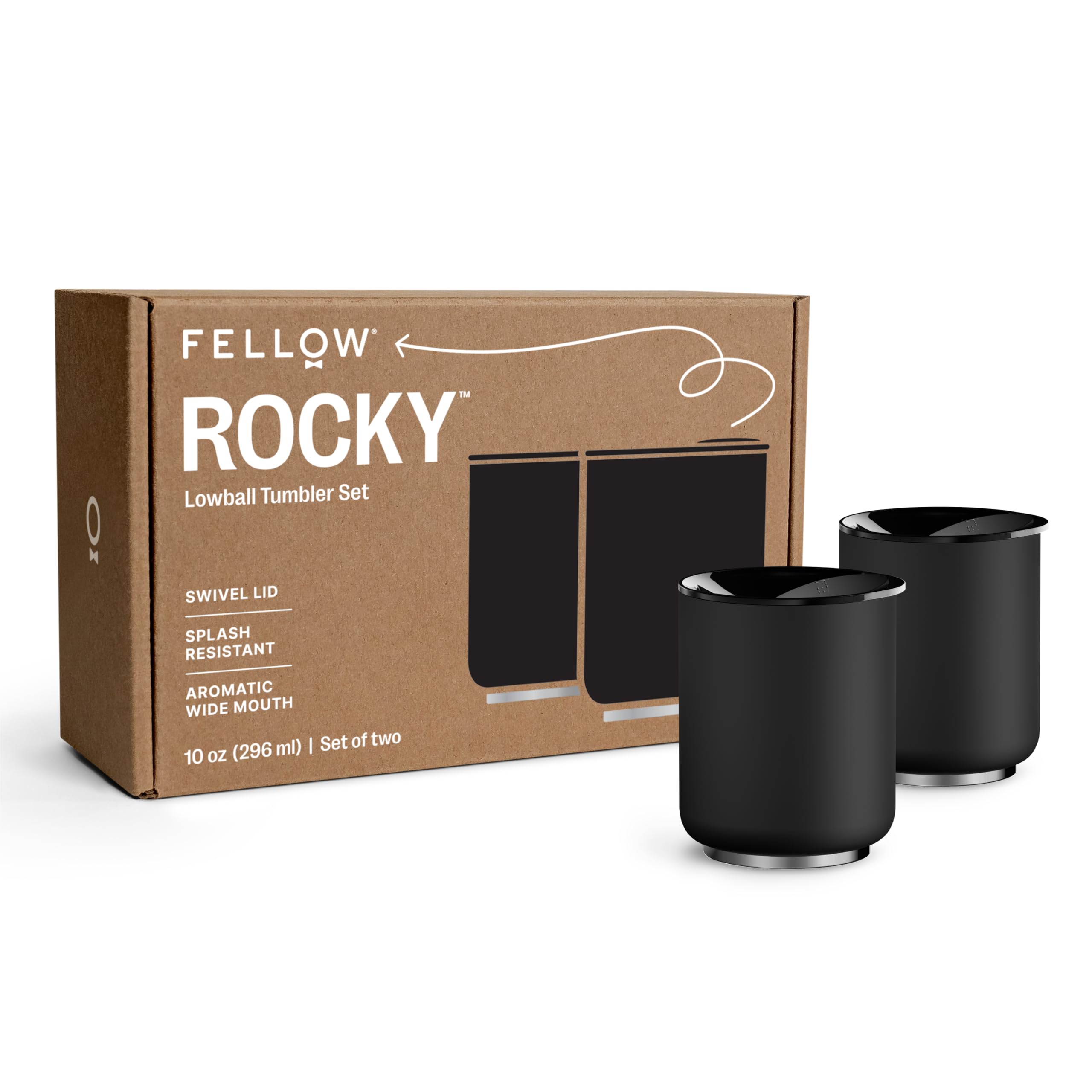 fellow-rocky-lowball-lot-de-2-gobelets-cocktail-isothermes-300-ml-acier-inoxydab image 1