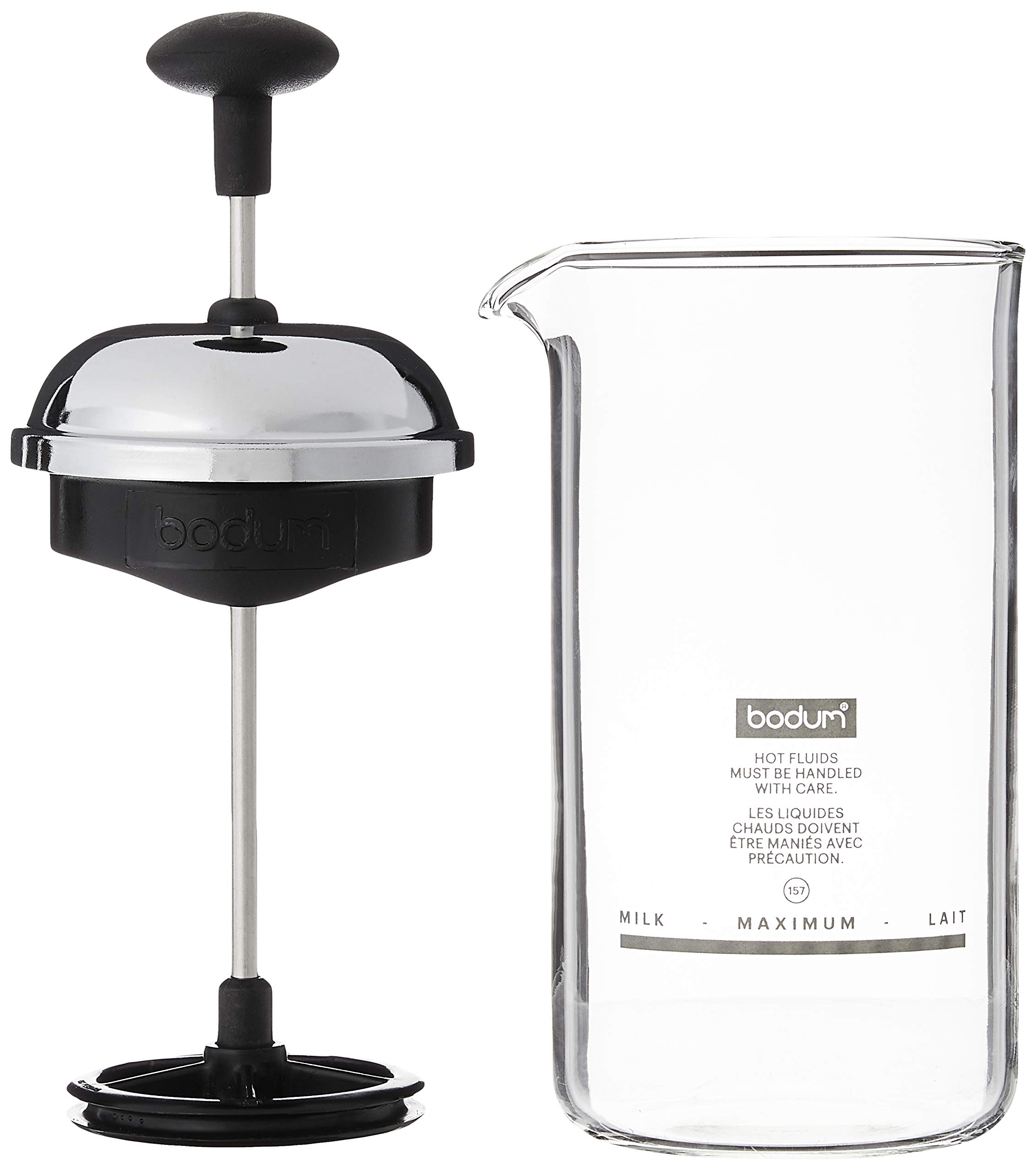 bodum-chambord-1963-01-mousseur-lait-manuel-petite-mesure-noir-piston-verre-boro image 2