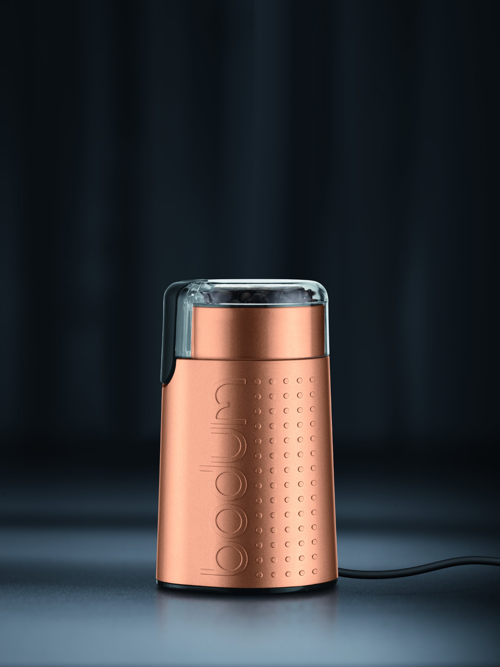 bodum-bistro-11160-73euro-1-moulin-caf-lectrique-lames-cuivr-150-w-h-lice-inox-3 image 2