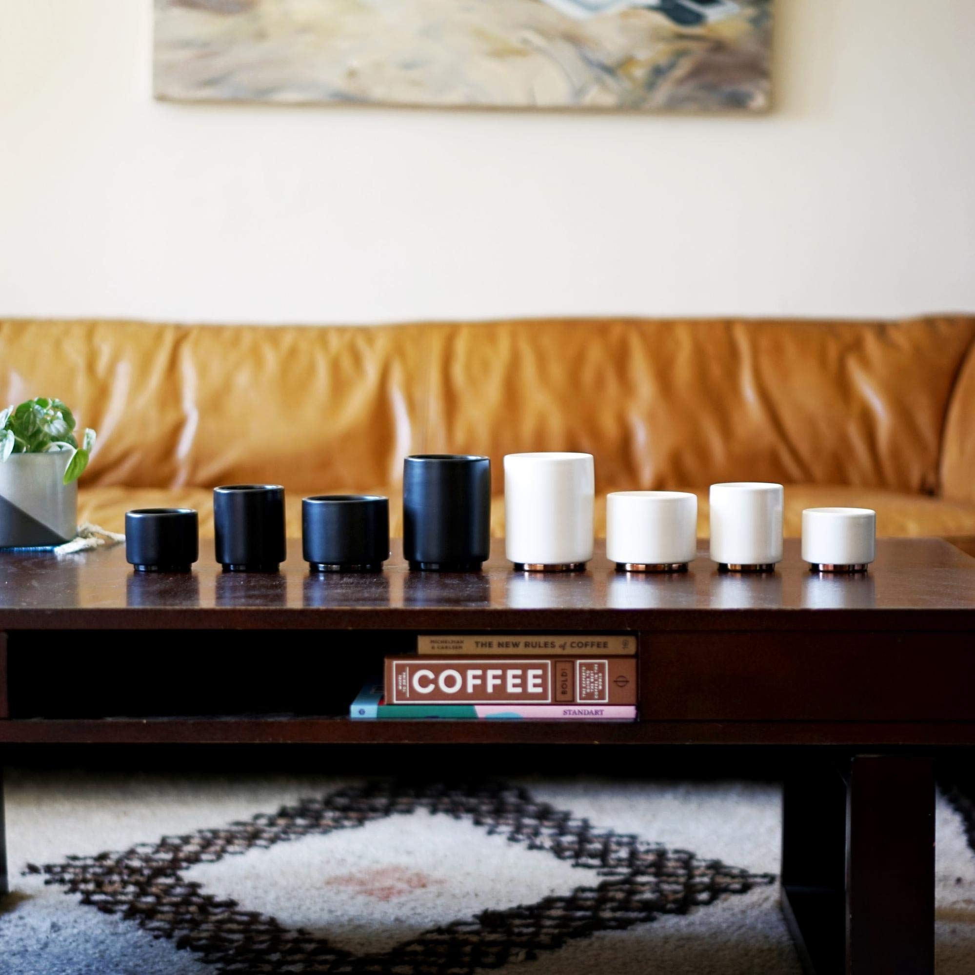 fellow-monty-milk-art-tasse-cappuccino-c-ramique-double-paroi-noir-mat-base-grap image 6