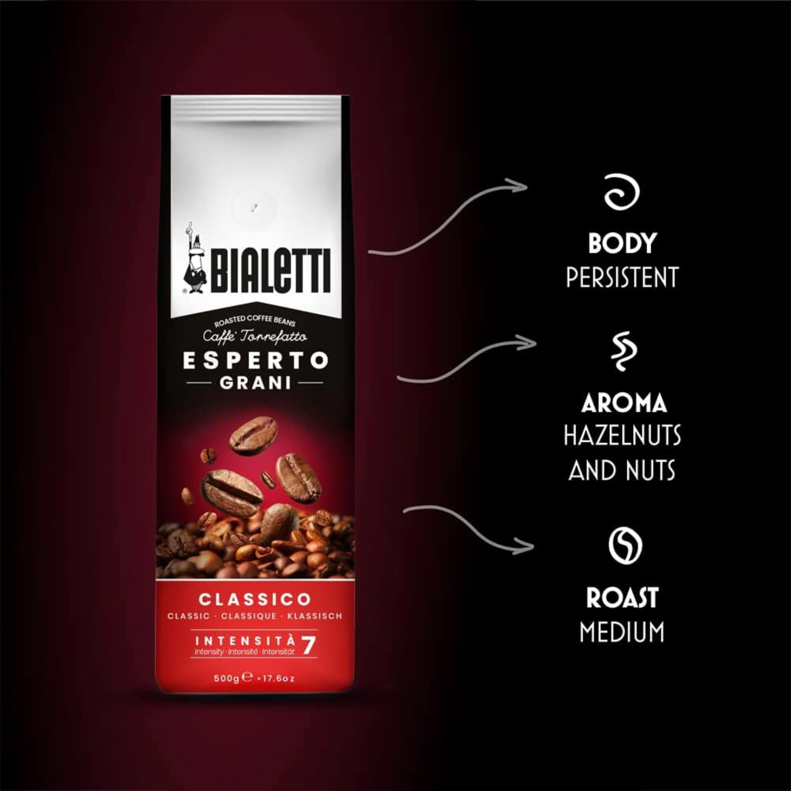 bialetti-grain-expert-classico-caf-en-grains-1-kg-torr-faction-moyenne-lente-m-l image 2