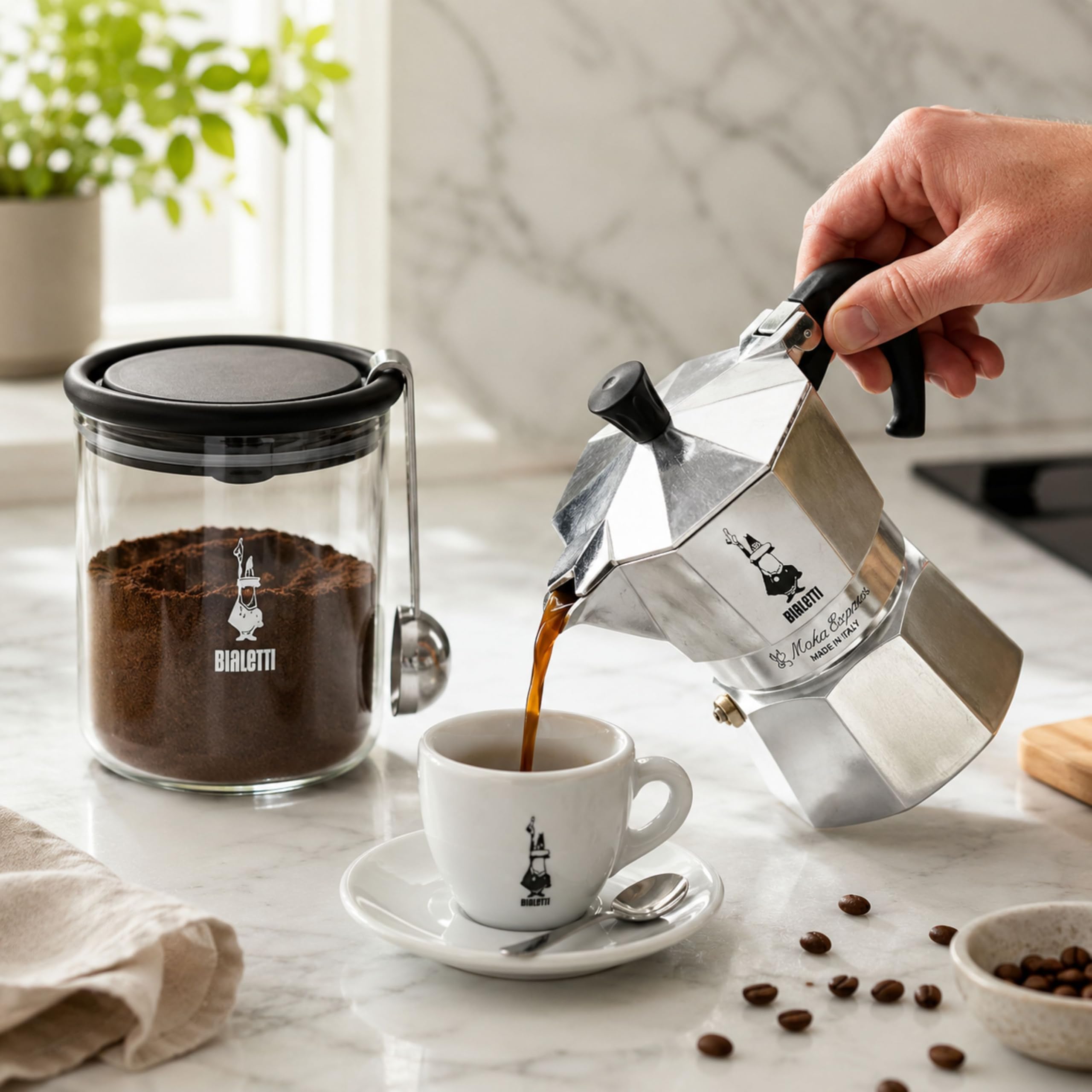 bialetti-pot-intelligent-caf-moka-250-g-pot-herm-tique-en-verre-avec-bouchon-sil image 6