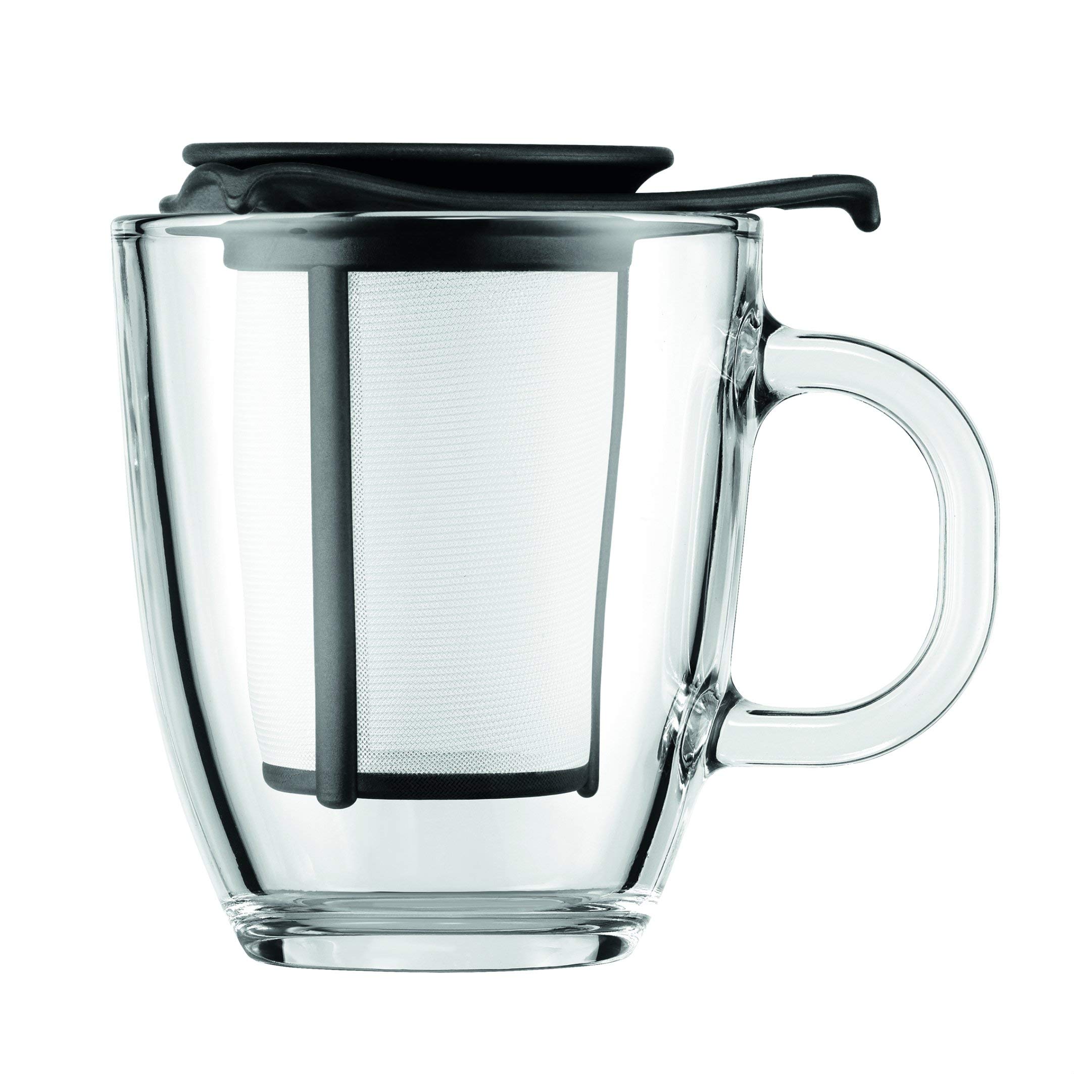 bodum-k11239-01-set-mug-en-verre-tremp-avec-filtre-th-en-nylon-et-couvercle-souc image 1