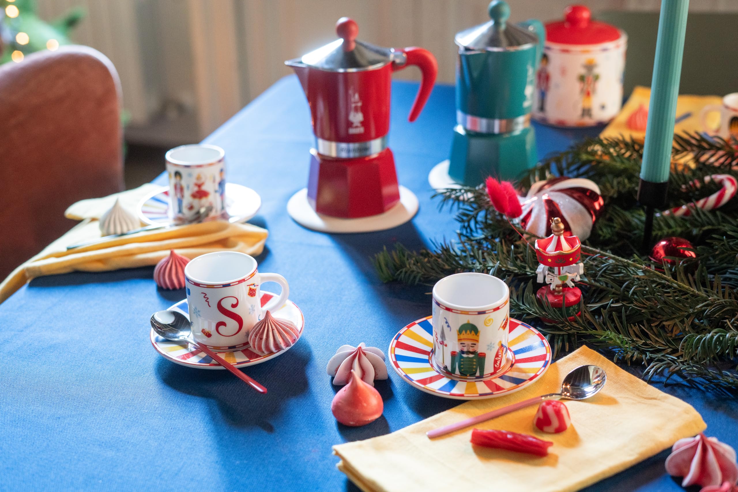 bialetti-set-de-2-tasses-caf-avec-soucoupes-en-porcelaine-collection-no-l-le-cas image 3